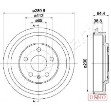 TA-0911C JAPANPARTS Гальмівний барабан