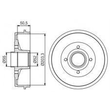 0 986 477 254 BOSCH Гальмівний барабан