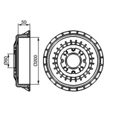 0 986 477 146 BOSCH Гальмівний барабан