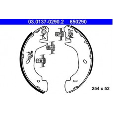 03.0137-0290.2 ATE Комплект гальмівних колодок