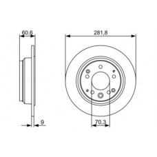 0 986 479 V78 BOSCH Гальмівний диск