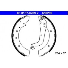 03.0137-0269.2 ATE Комплект гальмівних колодок