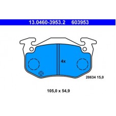 13.0460-3953.2 ATE Комплект гальмівних колодок, дискове гальмо