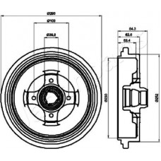 TA-0913 JAPANPARTS Гальмівний барабан