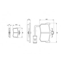 0 986 424 013 BOSCH Комплект гальмівних колодок, дискове гальмо