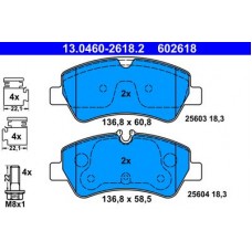 13.0460-2618.2 ATE Комплект гальмівних колодок, дискове гальмо