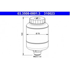 03.3508-0801.3 ATE Компенсационный бак, тормозная жидкость