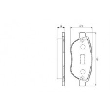 0986424659 BOSCH BOSCH ТОPМОЗНЫЕ КОЛОДКИ