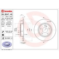 08.B347.41 BREMBO Гальмівний диск