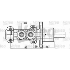 350707 VALEO Головний гальмівний циліндр