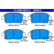 13.0460-5810.2 ATE Комплект гальмівних колодок, дискове гальмо