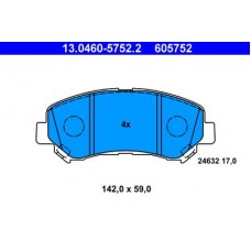 13.0460-5752.2 ATE Комплект гальмівних колодок, дискове гальмо