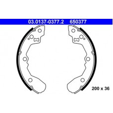 03.0137-0377.2 ATE Комплект гальмівних колодок