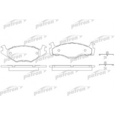 PBP392 PATRON Комплект гальмівних колодок, дискове гальмо