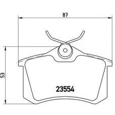 P 85 017 BREMBO Комплект гальмівних колодок, дискове гальмо