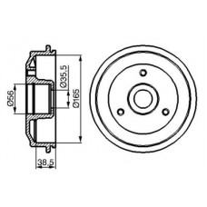 0986477118 BOSCH Гальмівний барабан