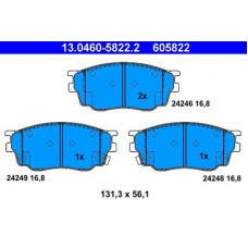 13.0460-5822.2 ATE Комплект гальмівних колодок, дискове гальмо