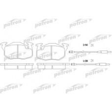 PBP719 PATRON Комплект гальмівних колодок, дискове гальмо