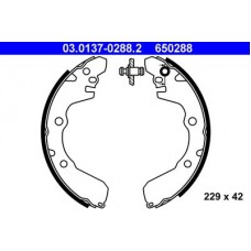 03.0137-0288.2 ATE Комплект гальмівних колодок