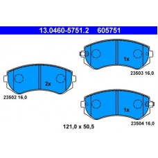 13.0460-5751.2 ATE Комплект гальмівних колодок, дискове гальмо