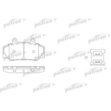 PBP628 PATRON Комплект гальмівних колодок, дискове гальмо
