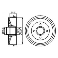 0 986 477 108 BOSCH Гальмівний барабан