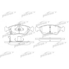 PBP1125 PATRON Комплект гальмівних колодок, дискове гальмо