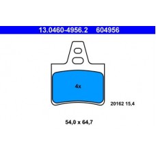 13.0460-4956.2 ATE Комплект гальмівних колодок, дискове гальмо