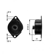 T39091 GATES Натяжитель ремня, клиновой зубча