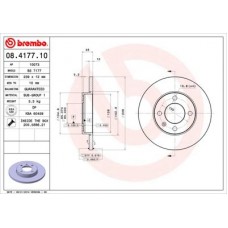 08417710 BREMBO Гальмівний диск