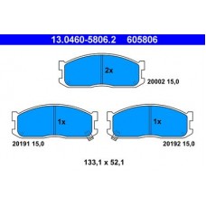 13.0460-5806.2 ATE Комплект гальмівних колодок, дискове гальмо