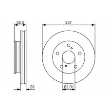 0 986 479 R53 BOSCH Гальмівний диск