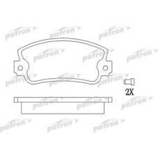 PBP346 PATRON Комплект гальмівних колодок, дискове гальмо
