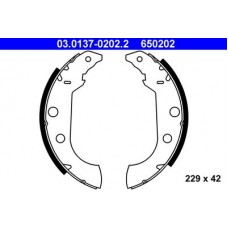 03.0137-0202.2 ATE Комплект гальмівних колодок