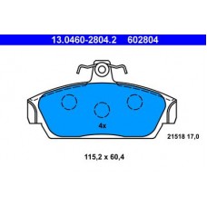 13.0460-2804.2 ATE Комплект гальмівних колодок, дискове гальмо
