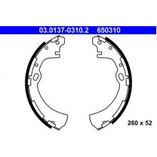 03.0137-0310.2 ATE Комплект гальмівних колодок