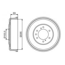 0 986 477 165 BOSCH Гальмівний барабан