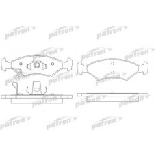 PBP1607 PATRON Комплект гальмівних колодок, дискове гальмо