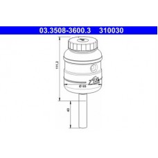 03.3508-3600.3 ATE Компенсационный бак, тормозная жидкость