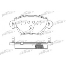 PBP1416 PATRON Комплект гальмівних колодок, дискове гальмо