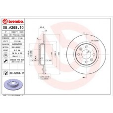 08A26811 BREMBO Гальмівний диск