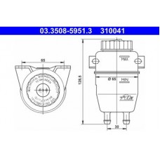 03.3508-5951.3 ATE Компенсационный бак, тормозная жидкость