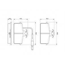 0 986 424 081 BOSCH Комплект гальмівних колодок, дискове гальмо