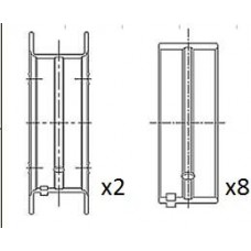 BM1056-025 FAI AutoParts Підшипник колінвалу