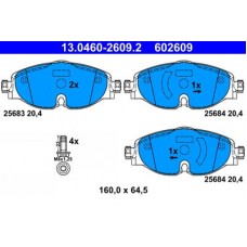 13.0460-2609.2 ATE Комплект гальмівних колодок, дискове гальмо
