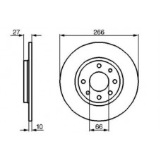 0986478090 BOSCH Гальмівний диск