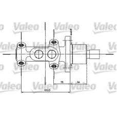 350821 VALEO Головний гальмівний циліндр