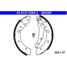 03.0137-0365.2 ATE Комплект гальмівних колодок