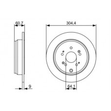 0 986 479 V84 BOSCH Гальмівний диск