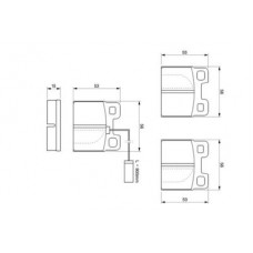 0 986 424 049 BOSCH Комплект гальмівних колодок, дискове гальмо